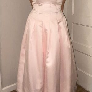 Elegant Pink Strapless Gown